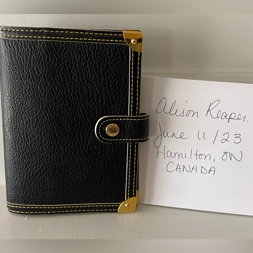 Louis Vuitton Suhali Agenda PM in Noir Goatskin